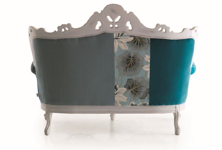 Divano luxury modello "prince relax" by Modà con pouf modello "riff" - immagine 2